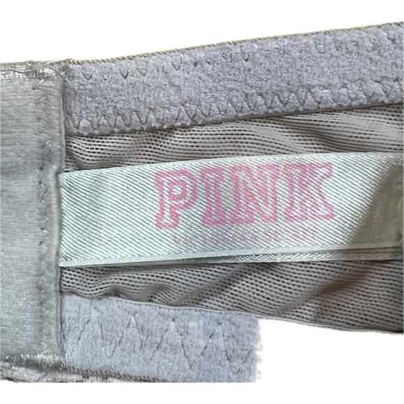 Victoria’s Secret PINK Beige Floral Lace Bralette 36B Push-Up Romantic Lingerie - Picture 11 of 14